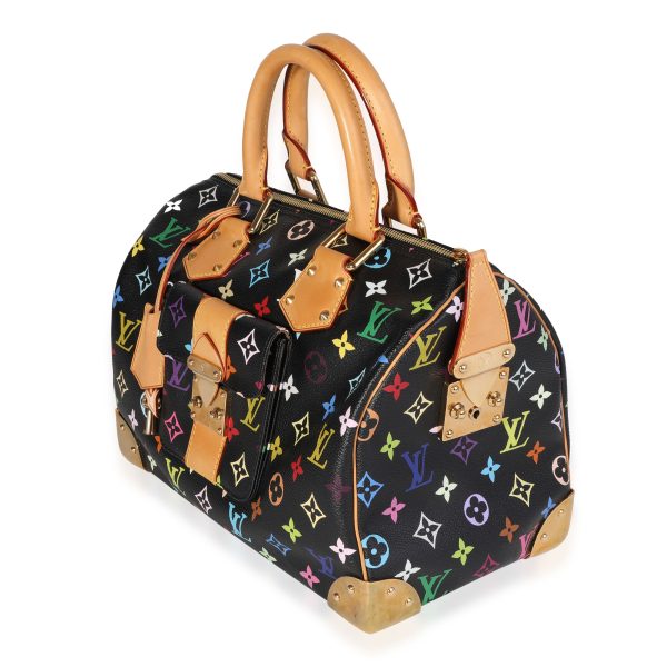 121429 sv 3d0c4f26 0f4e 4fad 9bfe 0b49f5f148bc Louis Vuitton x Takashi Murakami Black Speedy 30