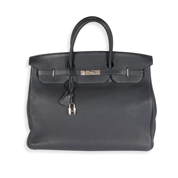 121535 fv Herm√®s Bleu Abysse Cl√©mence Birkin 40 PHW