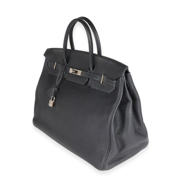 121535 sv Herm√®s Bleu Abysse Cl√©mence Birkin 40 PHW