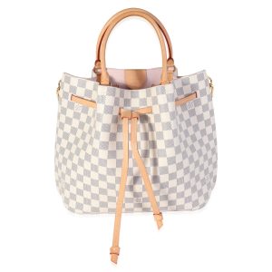 121548 fv a488543a f508 4b0a bbdb a9f49d9e92ce Louis Vuitton Damier Ebene Neverfull MM Rose Ballerine Tote Bag