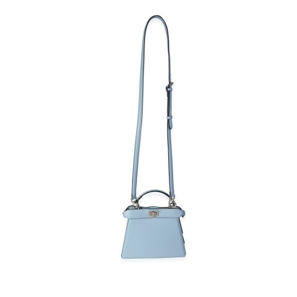 121567 bv ed8398f8 15cc 41de b84c c4245ebaecc0 Fendi Light Blue Padded Nappa Leather Peekaboo ISee U Petite Bag