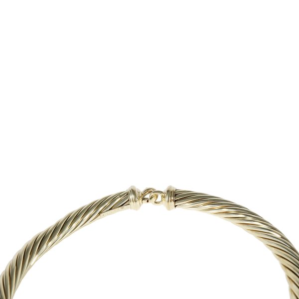 121597 pv David Yurman Metro Choker Necklace in 14k Yellow Gold