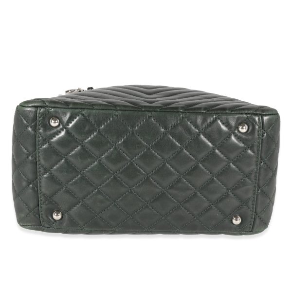 121628 stamp e0494c27 fb11 4a3f 966c a869cc2fa742 Chanel Olive Green Chevron Quilted Lambskin Surpique Tote