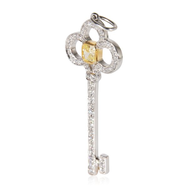 121780 sv 7557af6b 8a72 4cb6 bbaf 039e6fed7e0d Tiffany Co Key Fancy Yellow Diamond Pendant in 18k Yellow GoldPlatinum