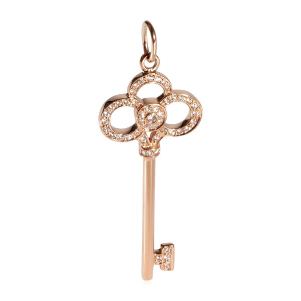 122031 fv b1e5b9a3 da60 4509 b641 e08df1405aef Tiffany Co Tiffany Keys Diamond Crown Pendant in 18k Rose Gold 011 CTW