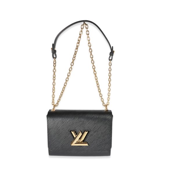 122121 bv Louis Vuitton Black Epi Leather Twist MM