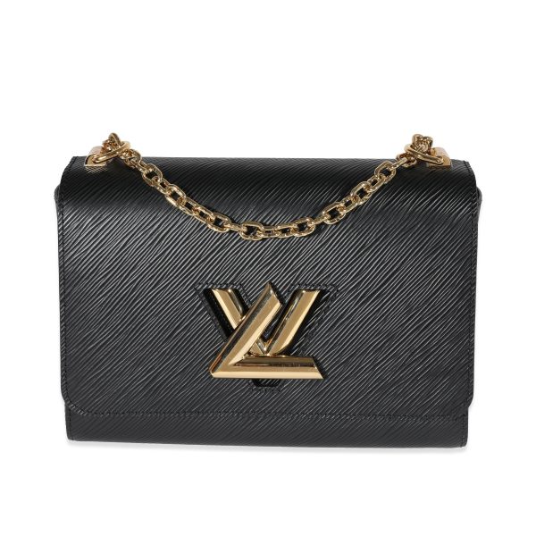 122121 fv Louis Vuitton Black Epi Leather Twist MM