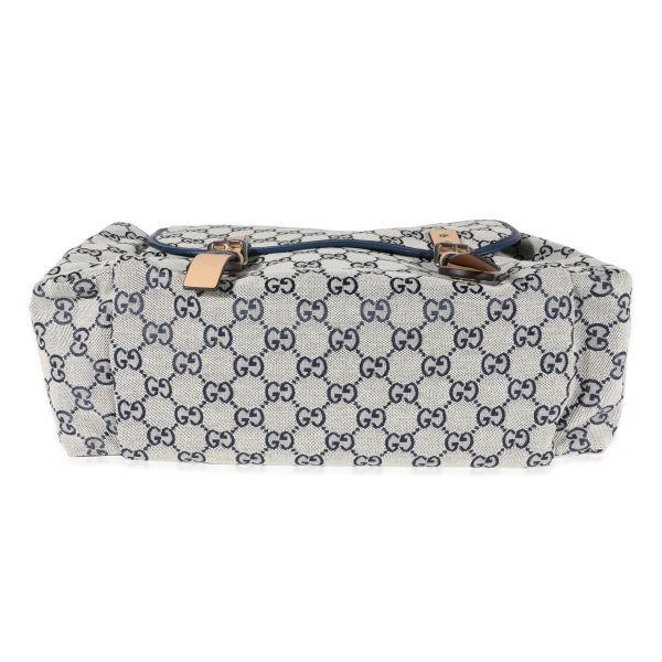 122125 box c4d8e7ca e5c8 4596 8be4 3a85fec512d2 Gucci Navy GG Canvas Diaper Bag