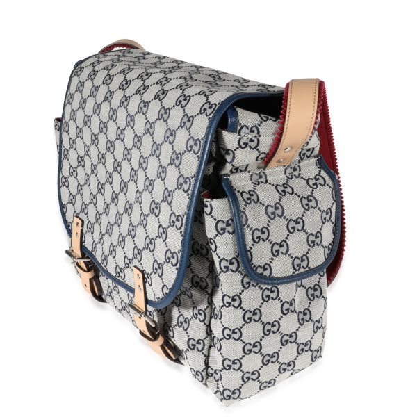 122125 sv 6309cc30 b0f2 4b0d 980c d0fc298d9c51 Gucci Navy GG Canvas Diaper Bag