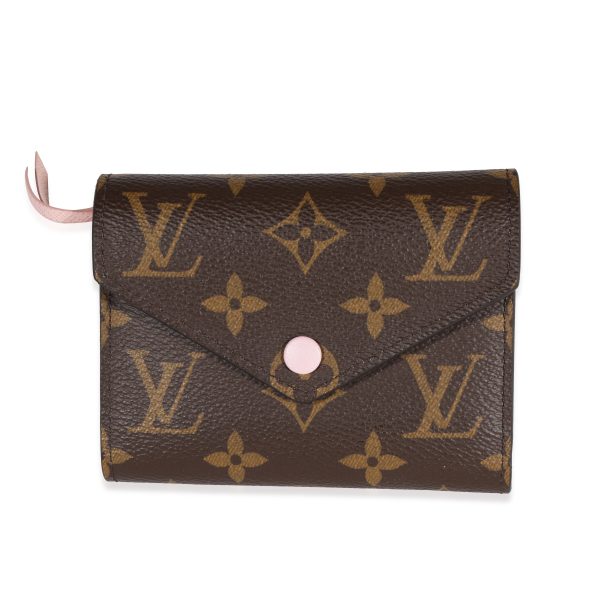 122142 fv Louis Vuitton Monogram Canvas Rose Ballerine Victorine Wallet