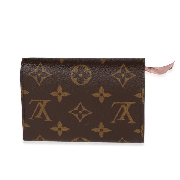 122142 pv Louis Vuitton Monogram Canvas Rose Ballerine Victorine Wallet