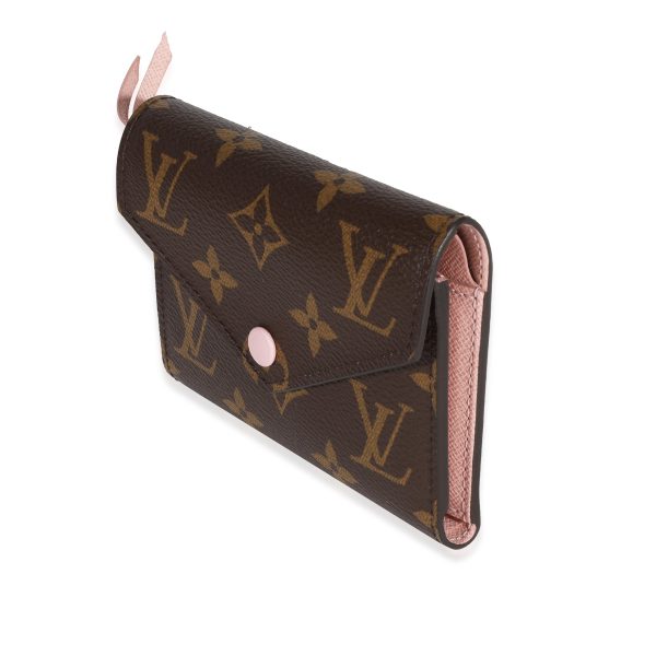 122142 sv Louis Vuitton Monogram Canvas Rose Ballerine Victorine Wallet