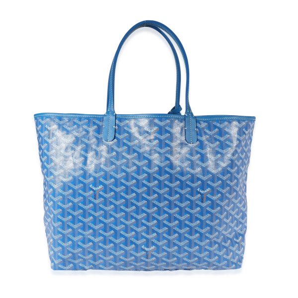 122242 stamp Goyard Blue Goyardine Canvas Saint Louis PM