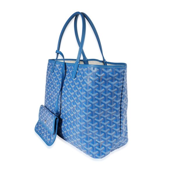 122242 sv Goyard Blue Goyardine Canvas Saint Louis PM