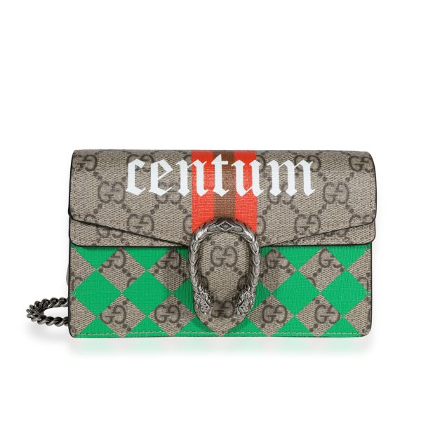 122261 fv Gucci GG Supreme Centum Super Mini Dionysus