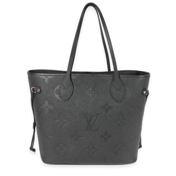 122298 pv Louis Vuitton Black Monogram Empreinte Neverfull MM