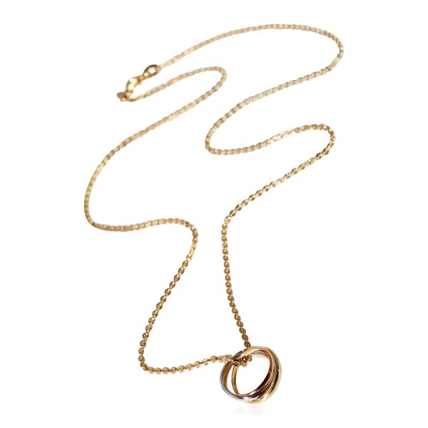 122345 pv Cartier Trinity Necklace in 18K 3 Tone Gold