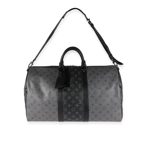 122359 bv Louis Vuitton Monogram Eclipse Reverse Keepall Bandoulière 50