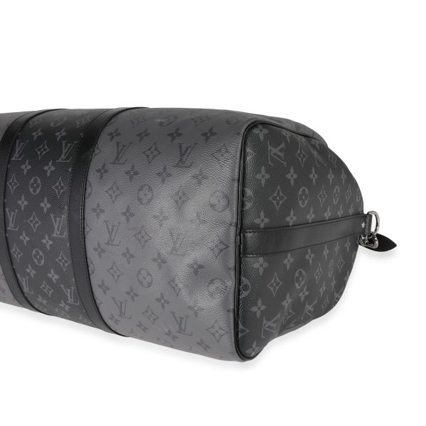 122359 clasp Louis Vuitton Monogram Eclipse Reverse Keepall Bandoulière 50