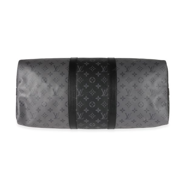 122359 stamp Louis Vuitton Monogram Eclipse Reverse Keepall Bandoulière 50