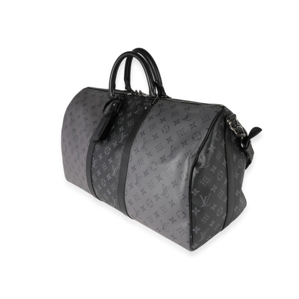 122359 sv Louis Vuitton Monogram Eclipse Reverse Keepall Bandoulière 50