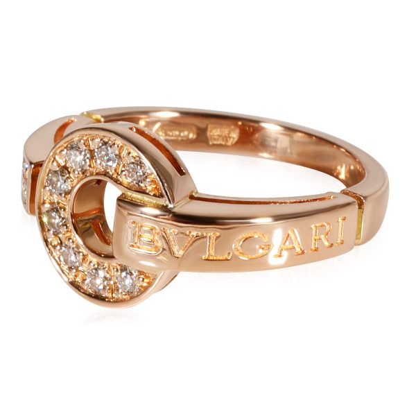 122411 sv 18c91d10 8708 4833 b955 9bae329fdb21 Bvlgari Bvlgari Diamond Ring in 18k Rose Gold 028 CTW