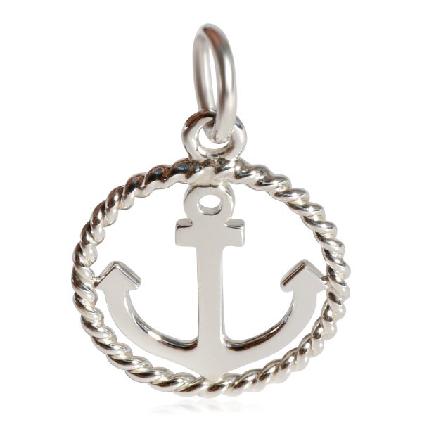 122429 fv Tiffany Co Anchor Pendant in 925 Sterling Silver