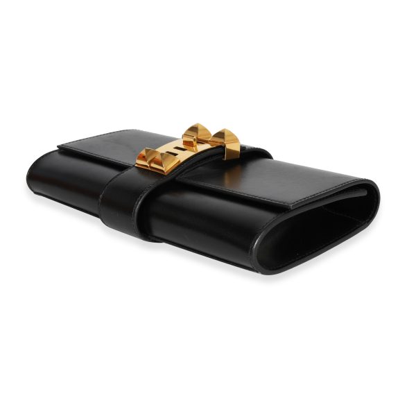 122491 clasp Herm√®s Black Box Calf Medor 23 GHW