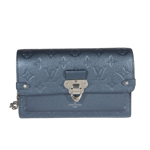 122655 fv f40ad495 c2b9 461f 93ff 472a494d5efb Louis Vuitton Navy Nacre Monogram Empreinte Vavin Chain Wallet