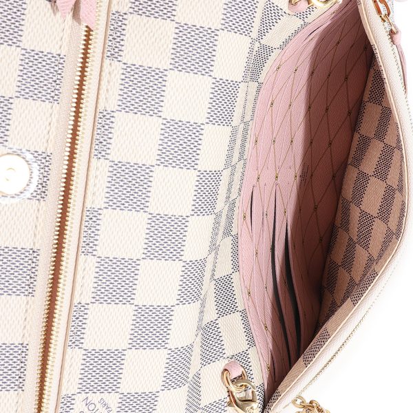 122657 ad1 Louis Vuitton Damier Azur Summer Trunks Chain Pochette