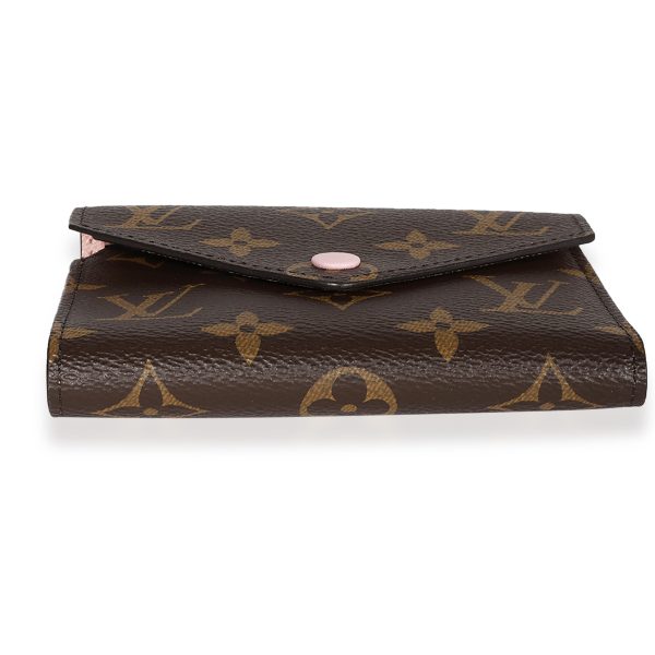 122696 box Louis Vuitton Monogram Canvas Rose Ballerine Victorine Wallet