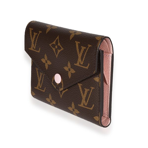 122696 sv Louis Vuitton Monogram Canvas Rose Ballerine Victorine Wallet