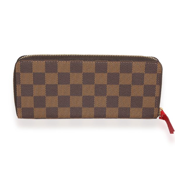 122743 stamp 87142bcf 4434 4b13 a306 2a6345a836f1 Louis Vuitton Damier Ebene Cherry Clémence Wallet