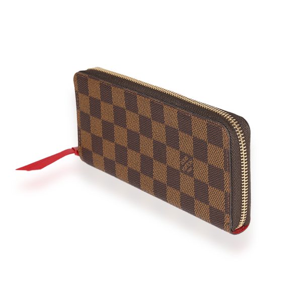 122743 sv af2d5f4b 6c04 4bf8 a902 89b7142bf898 Louis Vuitton Damier Ebene Cherry Clémence Wallet