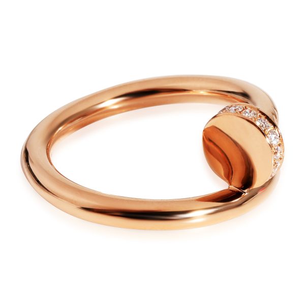 122784 bv Cartier Juste Un Clou Ring with Diamonds in 18k Rose Gold 013 CTW