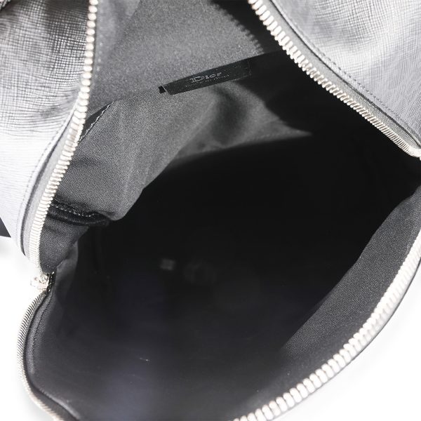 122794 bv aecfaa07 c55c 49b0 ad06 f417db44f333 Dior Homme Black Coated Canvas Late Night Backpack