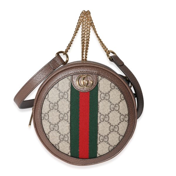 122847 fv Gucci GG Supreme Web Mini Ophidia Round Backpack