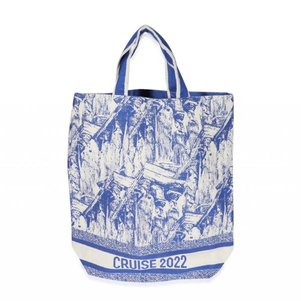 122886 pv Dior Blue Cruise 2022 Print Canvas Tote