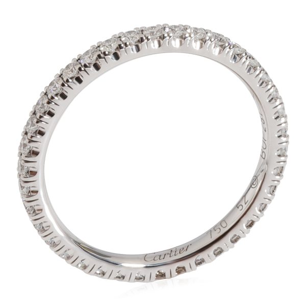 Wedding Band White Gold Cartier Etincelle De Cartier Wedding Band in 18k White Gold 047 CTW