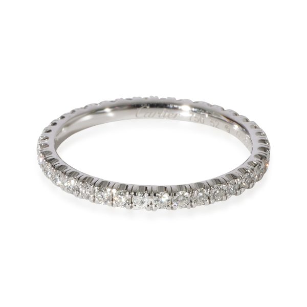 Rings Cartier Diamond Etincelle Band in 18k White Gold 047 CTW