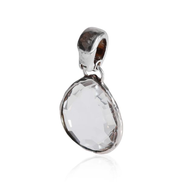 122947 pv Ippolita Rock Candy Quartz Enhancer Pendant in Sterling Silver