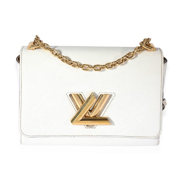 122971 fv Louis Vuitton White Epi Twist MM