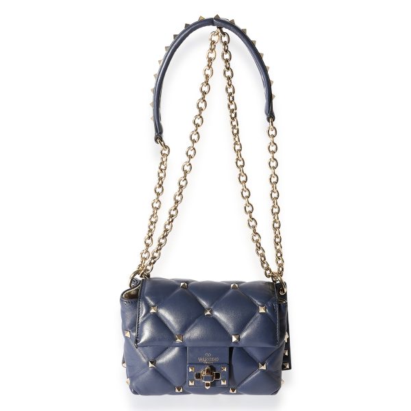 123019 ad1 69f98cf8 fc70 48ad b725 5987dabdb87f Valentino Navy Quilted Nappa Leather Candystud Mini Crossbody