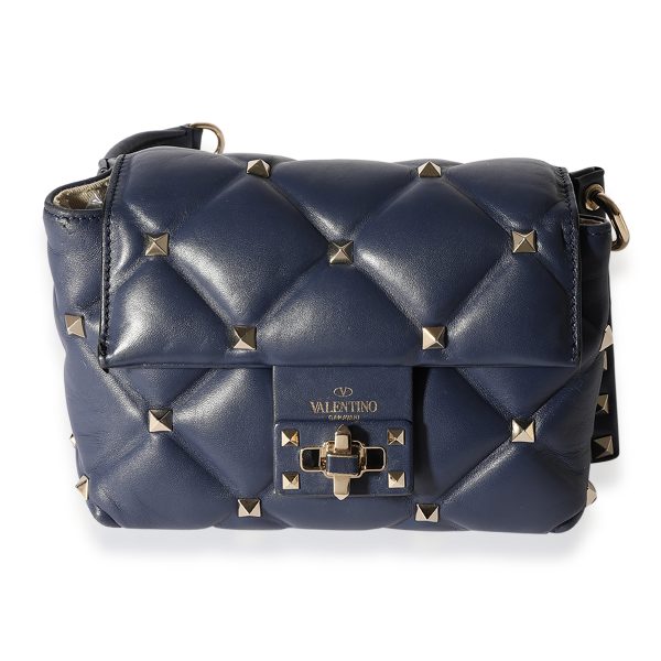 123019 fv d96c2df1 7188 4306 9746 940497914705 Valentino Navy Quilted Nappa Leather Candystud Mini Crossbody