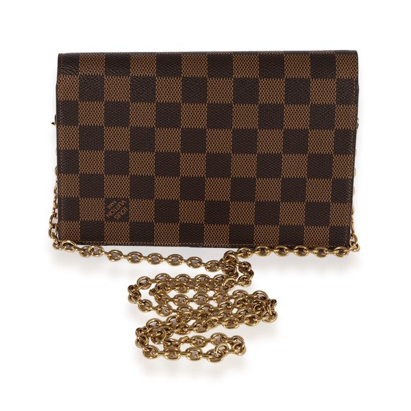 123037 pv 97e677ed 3419 417d ab54 1848ce1dc698 Louis Vuitton Damier Ebene Cream Taurillon Vavin Chain Wallet