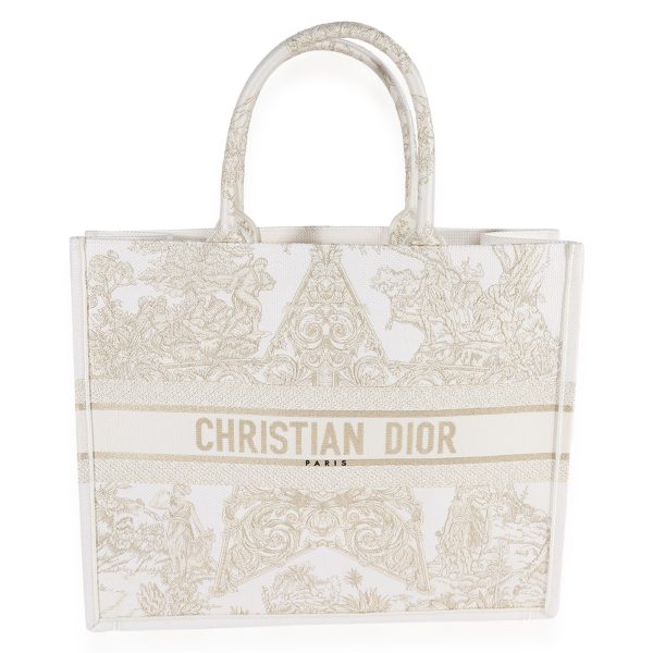 123038 fv f7826576 c1f0 4efa a5d1 83b0691b5b52 Dior Gold Stella Embroidery Around The World Large Book Tote