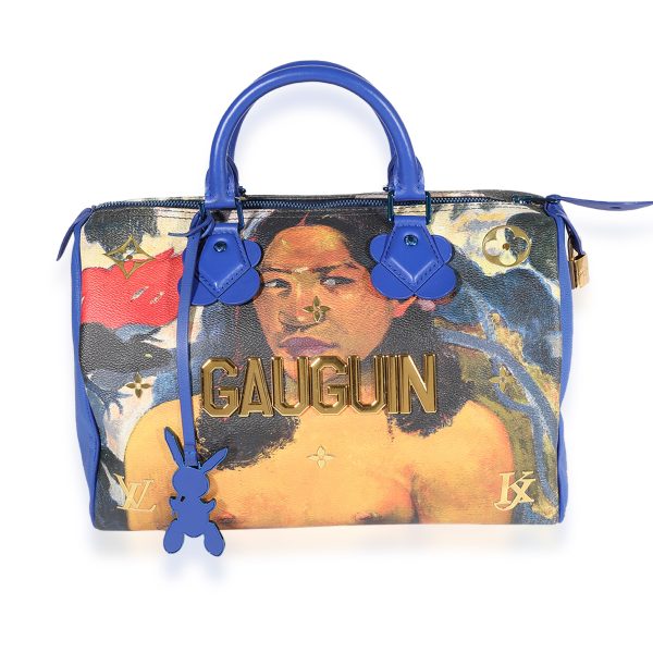 123045 fv Louis Vuitton x Jeff Koons Masters Gauguin Speedy 30