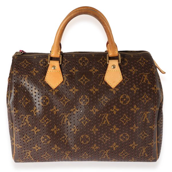 123082 fv 1cc707f5 2a45 4de3 8a42 95b6fe1da5e4 Louis Vuitton Limited Edition Monogram Canvas Perforated Speedy 30