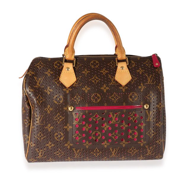 123082 pv bfb01bab f3ef 40fe b518 9b15c107c838 Louis Vuitton Limited Edition Monogram Canvas Perforated Speedy 30