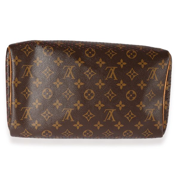 123082 stamp 3401e14d 96d2 4f0b a309 f063f5fa0b09 Louis Vuitton Limited Edition Monogram Canvas Perforated Speedy 30